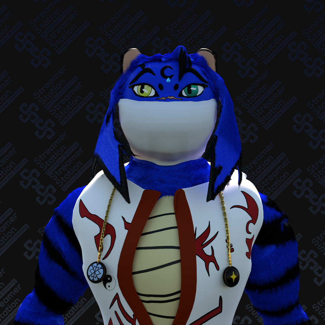 3d half body vtuber model with rigging