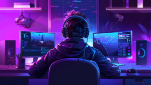 A streamer ranking graph growing up on number 1